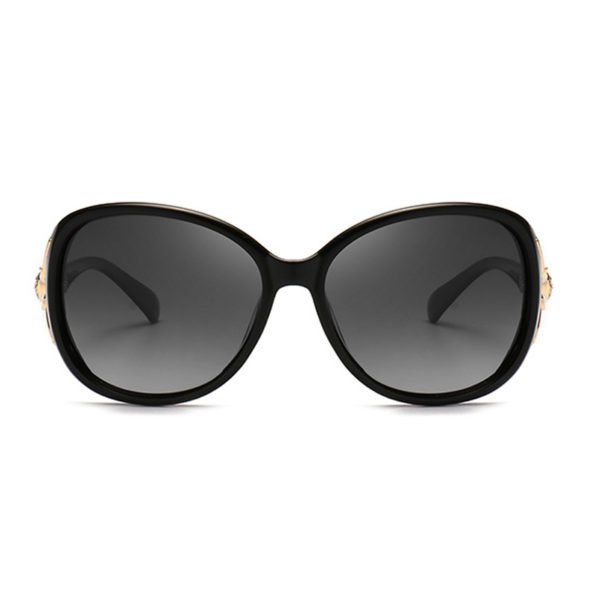 Lovely Trendy Gradient Lens Black Sunglasses 2