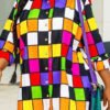 Lovely Leisure Grid Print Multicolor Mini Dress 3