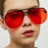 Lovely Chic Big Frame Design Red Sunglasses 3
