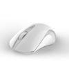 Silent Wireless Mouse 2.4G Ergonomic 1600DPI Optical Computer Mouse with USB Receiver for PC Laptop Glossy white 3