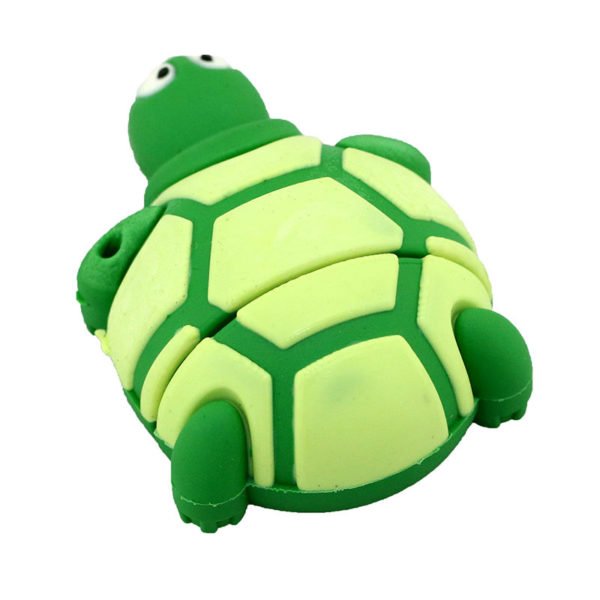 Cute Silicone Land Turtle USB Flash Drive U Disk USB 2.0 Green 64G 2