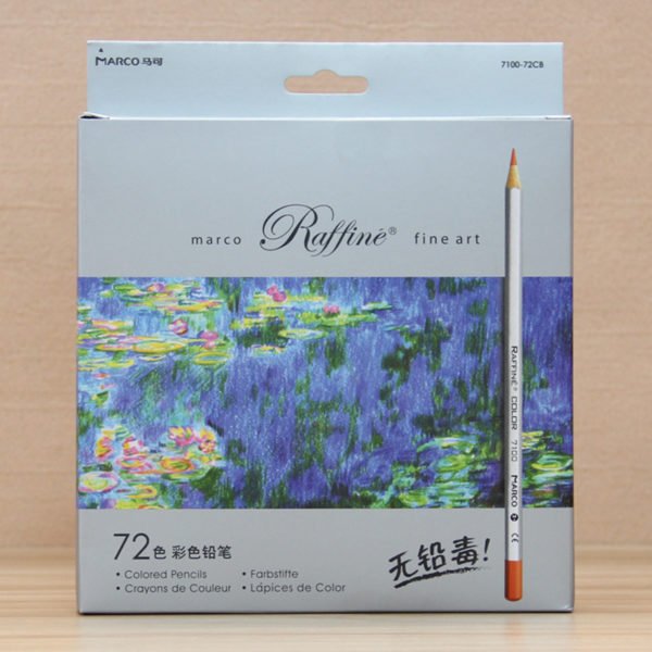 Professional Fine Art Drawing 24 Assorted 3.3mm Wooden Colour Pencils with Paper Box 2
