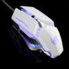 Warwolf T9 Professional Wired Gaming Mouse 8 Button Optical USB Computer Mouse Silent Mouse - White 3