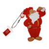 FoxSank Santa Claus Shape 4GB/8GB/16GB/32GB/64GB/128GB USB Flash Drive USB 2.0 Waterproof U Disk red_128GB 3