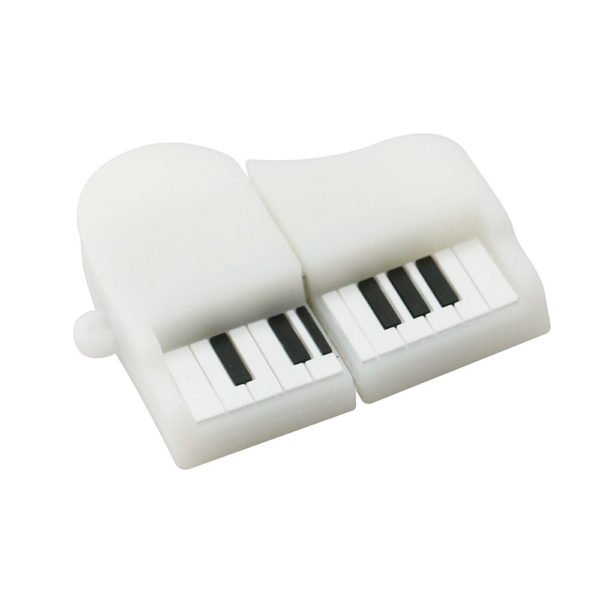 USB Flash Drive U Disk Silicone Piano USB Flash Drive White 32G 2