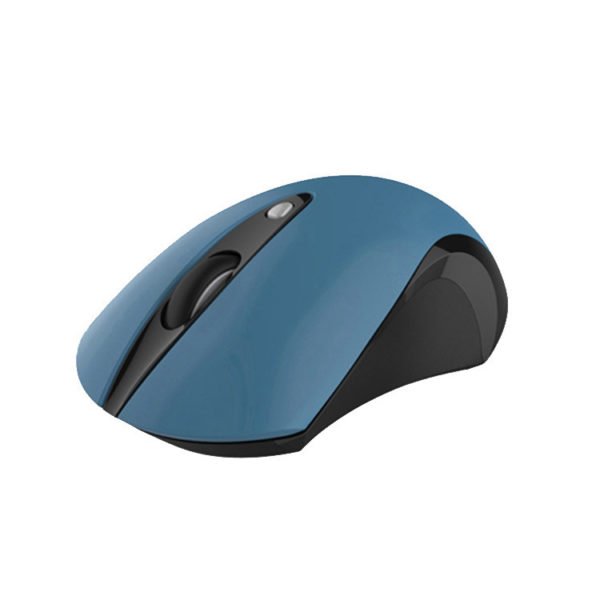 Silent Wireless Mouse 2.4G Ergonomic 1600DPI Optical Computer Mouse with USB Receiver for PC Laptop Blue 2