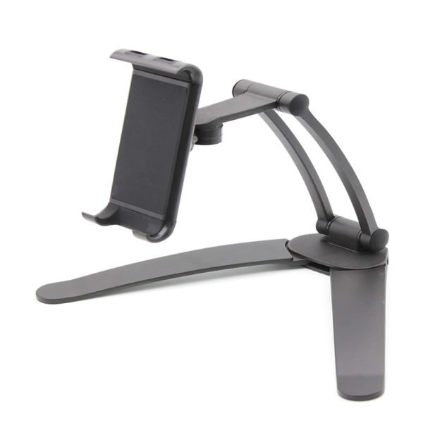 Kitchen Tablet pc iPad Stand Adjustable Holder Wall Mount - Black (for 4-10.5 Inch) 2