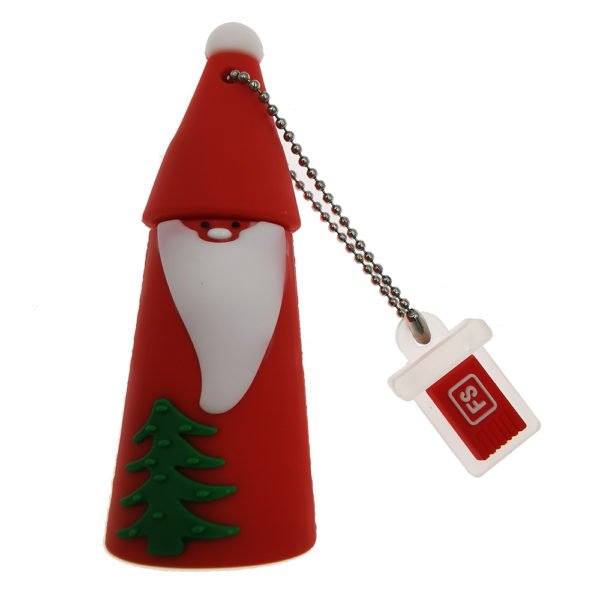 FoxSank 4GB/8GB/16GB/32GB/64GB/128GB USB Flash Drive USB 2.0 Waterproof U Disk for Christmas Gift red_4GB 2