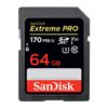 SanDisk Memory Card Extreme Pro SDHC/SDXC SD Card 64GB Class10 C10 U3 V30 UHS-I 4K Memory Card for Camera SDXXG 3