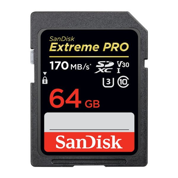 SanDisk Memory Card Extreme Pro SDHC/SDXC SD Card 64GB Class10 C10 U3 V30 UHS-I 4K Memory Card for Camera SDXXG 2