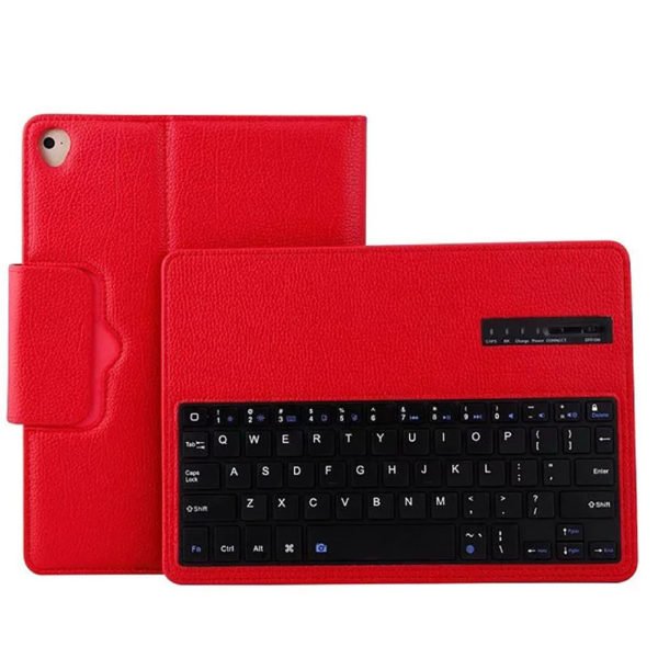 For iPad air/air2/Pro9.7/new iPad Slim Bluetooth Keyboard+ Leather Stand Case Cover Red 2