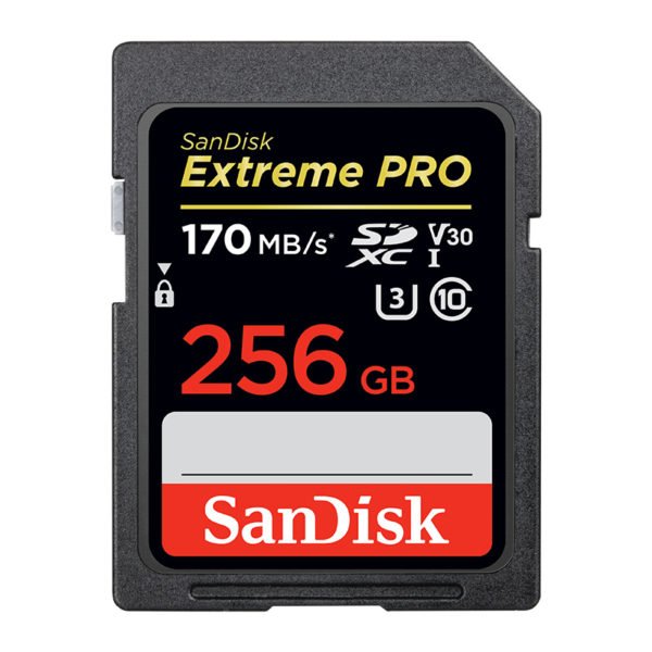 SanDisk Memory Card Extreme Pro SDHC/SDXC SD Card 256GB Class10 C10 U3 V30 UHS-I 4K Memory Card for Camera SDXXG 2