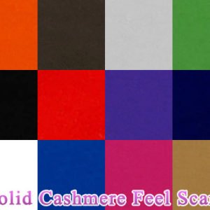 Solid Cashmere Feel Scarf 1 DZ, Asst. Color