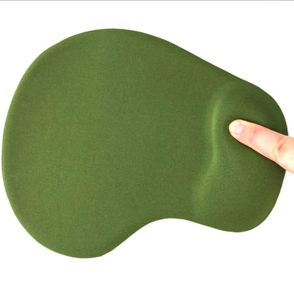 Office Mousepad with Gel Wrist Support Ergonomic Gaming Desktop Mouse Pad Wrist Rest - Green 2