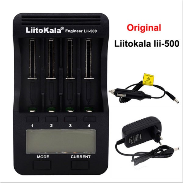 liitokala lii-500 LCD Display 18650/26650 Speedy Rechargeable Lithium Battery Charger 2