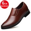 High Quality Business Invisible Height Increase Shoes Men 3