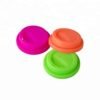 Universal coffee cup lid reusable, FDA 9cm Coffee cup silicone lid 3