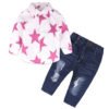 2019 Custom Fashionable Children Toddler Teenage Girl Clothes 2 Pieces Sets For Girls 3