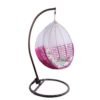 2020 Custom modern outdoor furniture metal egg hanging swing chair 3