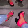 New fashion high heels platform summer women chunky heel sandals 3