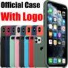 Case for Iphone11 Original with Logo Liquid Silicone Cases for Apple X Xs XR 11 Pro Max 6S 8 7 Plus 6 S 11pro Back Cover Shell 3