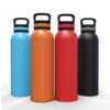 21/24/28oz Wholesale custom logo double wall insulated stainless steel sport water bottle with lid 3