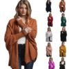 factory readymade Autumn women pure soft Long Cardigan mujer Loose Batwing sleeve oversized Knit cardigan Sweater 3