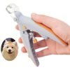 Dog Nail Clipper LED Light Electric Pet Nail Grinder,5X Magnification Safe Pet Nail Scissor,Prevent Bleeding 3