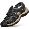 Comfortable anti slippery close toe genuine leather good quality men's fashion sport sandals wholesale China 3