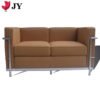 Simple design OEM 2 seaters couch living room sectional leather sofa set furniture 3