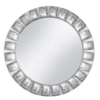 Crystal diamond wedding glass mirror charger plates wholesale 3