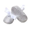 Unique Pretty Baby Boutique Crystal Sparkly Silver Christening Little Princess First Walking Shoes 3