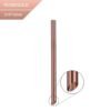 stainless steel boba rose gold drinking straw with slant tip 3