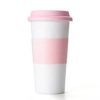 OEM Wholesale Custom Logo Funny Plastic Heated Travel Eco Reusable Coffee Mug with Silicone Lid 3