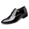 2019 high quality black shiny shoes men factory custom wholesale handmade formal leather shoes breathable mens dress shoes 3