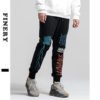2019 Autumn boys fashion brand high street wear mens custom print sport jogger pant 3