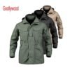 M65 Field Jacket Tactical Military Army Combat Jackets Outdoor Hoodie Coat Men Multi-pocket Waterproof Jackets 3