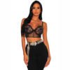 Women sexy latest fashion hot sale Sheer lace bralette top 3