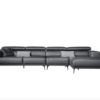 wholesale luxury furniture l shaped sofa set and lounge 3