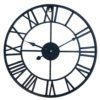 Retro Silent Metal Gear Wall Clock Wrought Iron Wall Clock for Home Office 3