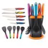 Kitchen Accessories 11 Piece Knife set And Nylon Nonstick Cooking Utensil with Rotating Stand 3