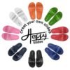 Hellosports Beach Blank Custom Sandals Men Logo,Summer Fashion Custom Logo Sandals Slides 3