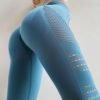 High elasticity slim peach hip workout ladies fitness yoga leggings 3