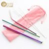 Extra Wide Stainless steel Boba straw Angled Tip Metal Straw for Bubble Tea, Milkshake, Smoothie 3