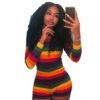 Women Rainbow Onesie Adult Jumpsuits and Rompers 3