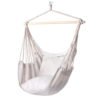 Hot sale cotton rope hanging hammock chair with wood bar 3