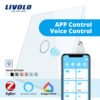 VL-C701Z-11 New Livolo Google Home Voice Control Zigbee Switches Light Touch Switch Google Assistant 3