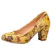 7CM Ladies Print Flower Heels Woman High Heel Pumps Wedding Party Girls Floral Shoes Women Heeled Footwear Size 31-43 3