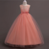 High Quality Handmade Party Puffy Sleeveless Kids Girl Princess Dress 3