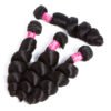 8a 9a 10a 100% Raw Unprocessed Virgin Peruvian Bulk Hair Loose Wave Bundles With Lace Closure 3